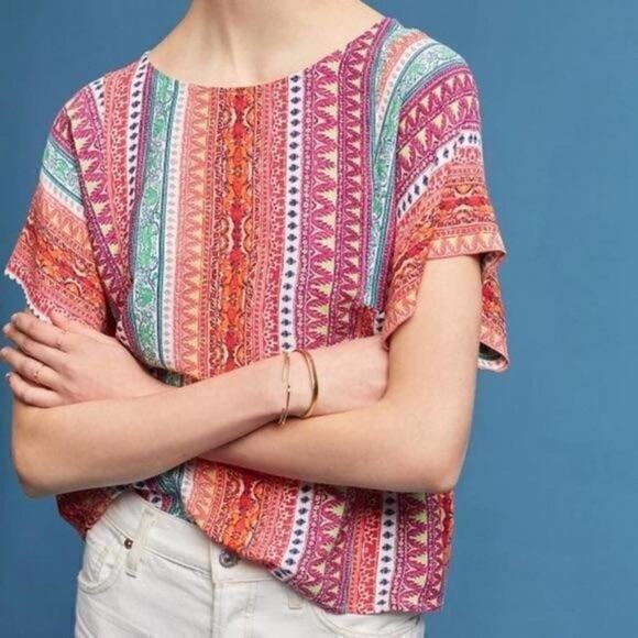 Anthropologie Maeve‎ Milla Printed Pullover XS - Picture 2 of 7